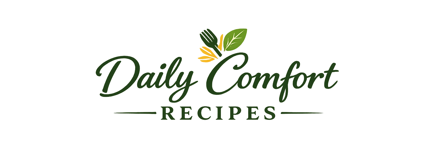 logo de recettes réconfortantes quotidiennes