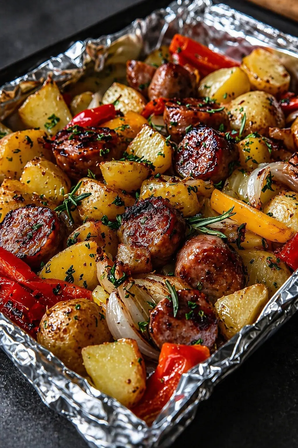 smoked sausage potato bake